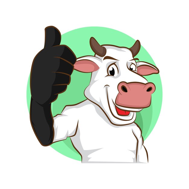 Vector vector de dibujos animados de vacas