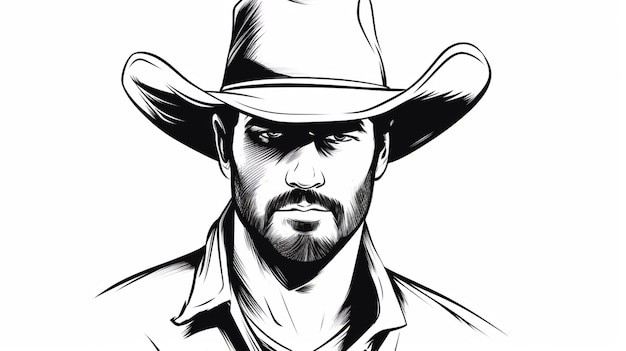 Vector de dibujos animados de vaqueros