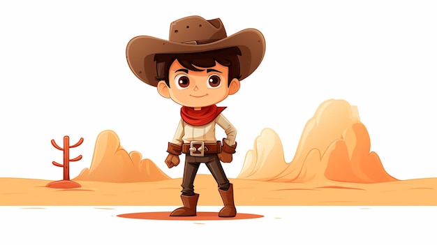 Vector de dibujos animados de vaqueros