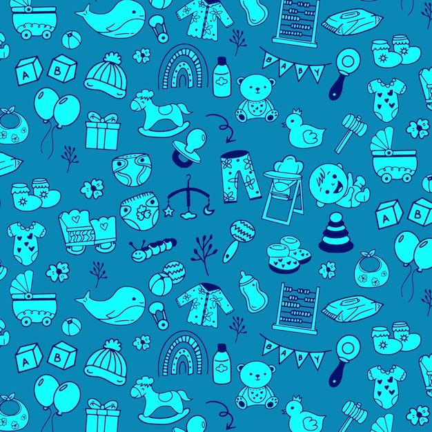 Vector de dibujos sin costuras de fondo