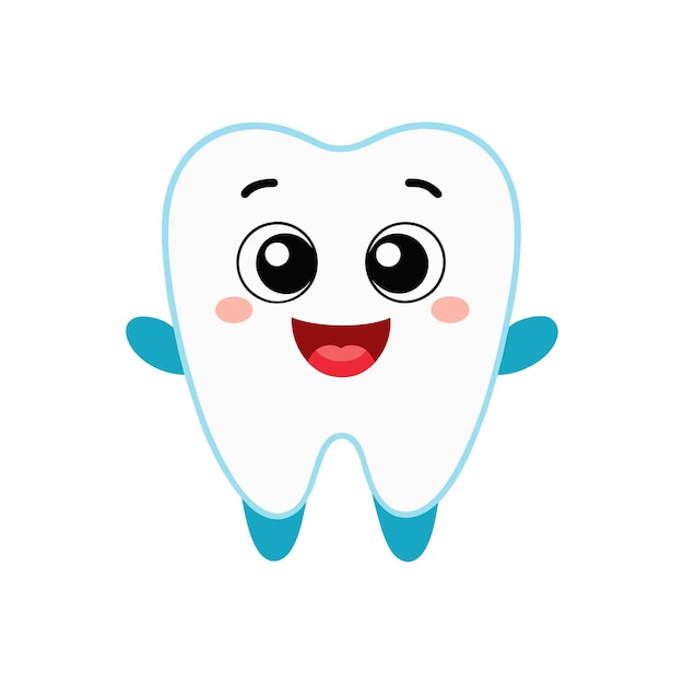 Vector de diente feliz