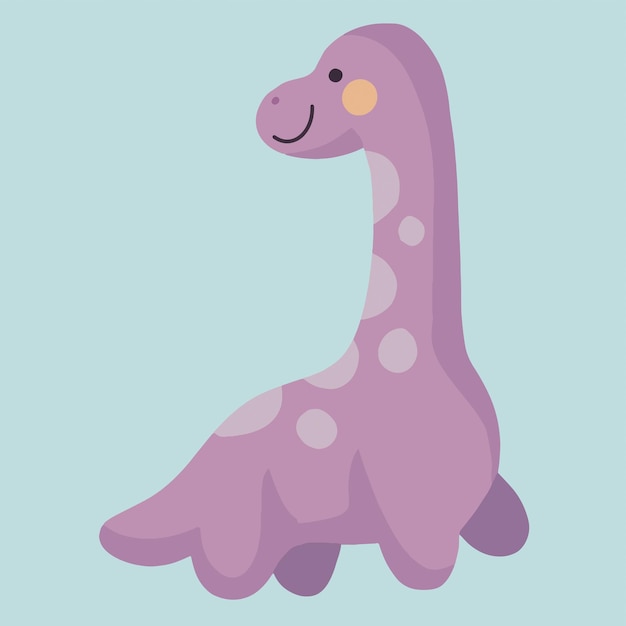 Un vector de dinosaurio púrpura muy bonito
