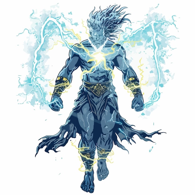 Vector de dios griego