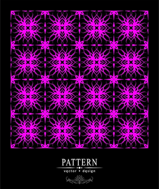 Vector vector diseño abstracto flor batik iluminación patrón étnico fondo 6