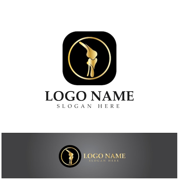 Vector de diseño abstracto de símbolo de logotipo de salud de cuidado óseo