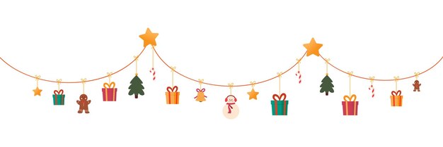 Vector de diseño de adornos de Navidad