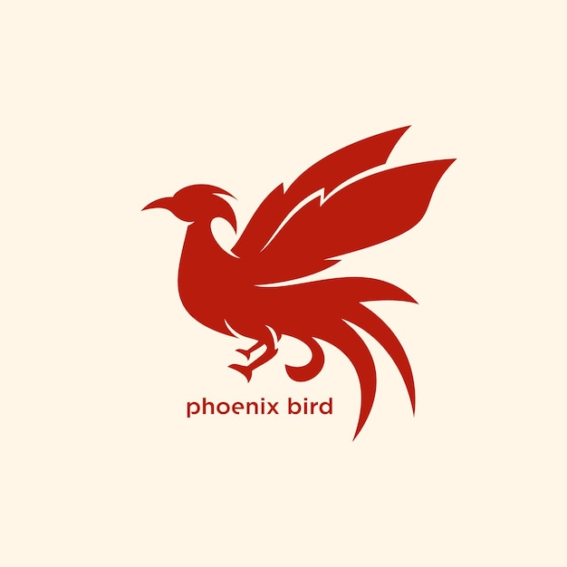 Vector de diseño animal del logotipo de Phoenix