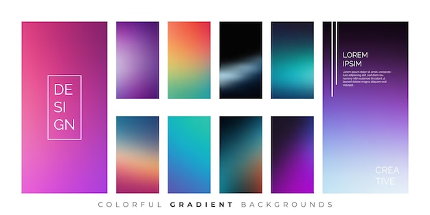 Vector de diseño de aplicaciones de fondo de gradiente pastel suave EPS