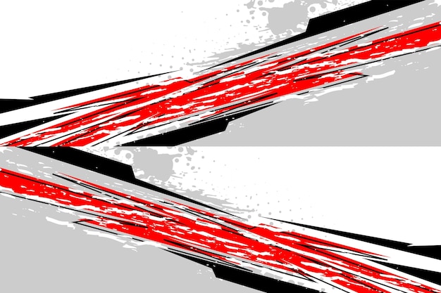 Vector de diseño en un archivo de color rojo y negro eps 10 archivo listo para imprimir