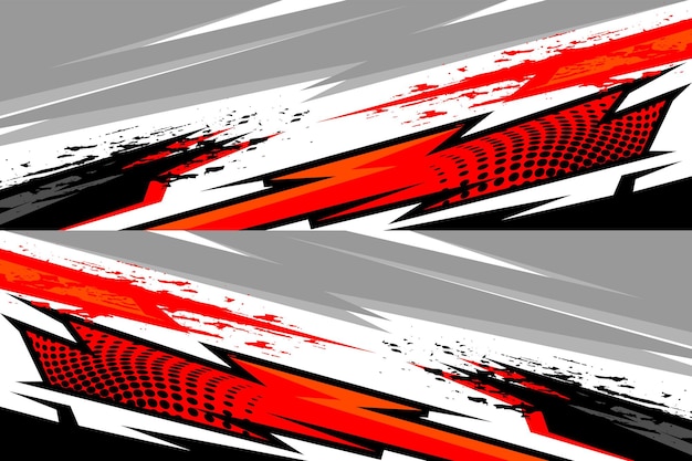Vector de diseño en un archivo de color rojo y negro eps 10 archivo listo para imprimir