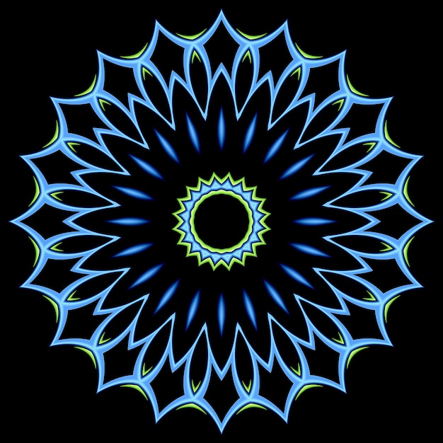Vector de diseño de arte de mandala simple
