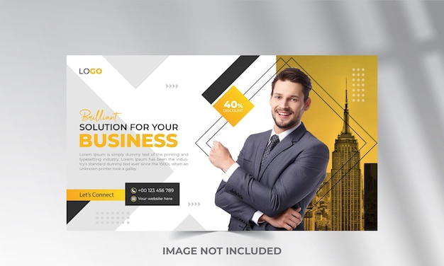 Vector de diseño de banners web de negocios modernos