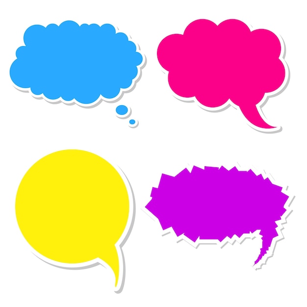 Vector de diseño de burbujas de habla