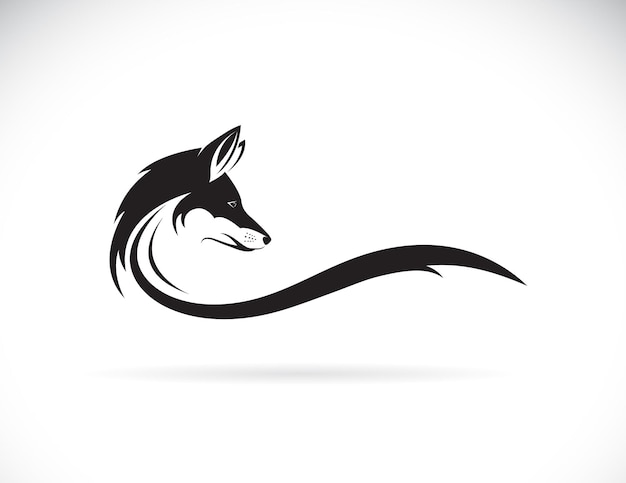 Vector de un diseño de cabeza de zorro sobre fondo blanco Ilustración vectorial en capas fácil de editar Animales salvajes