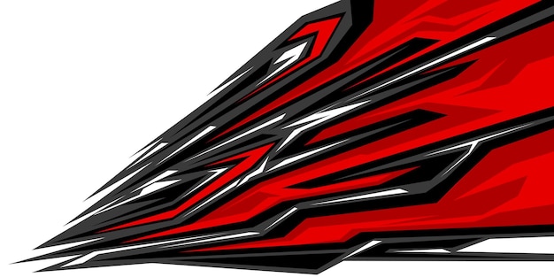vector de diseño de calcomanía de librea de envoltura de coche de carreras