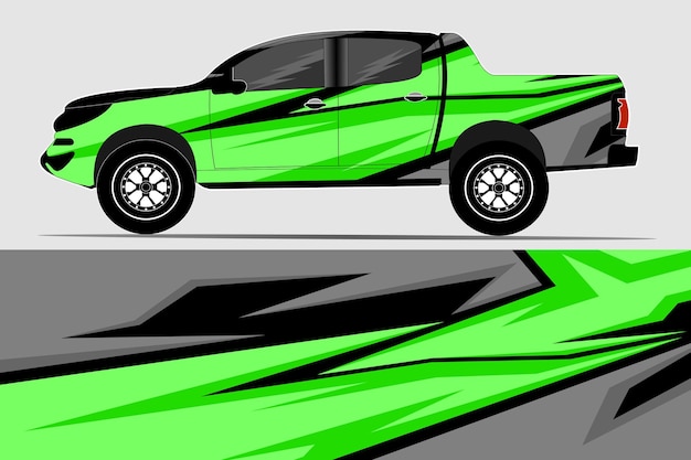 Vector de diseño de calcomanías de envoltura de automóviles