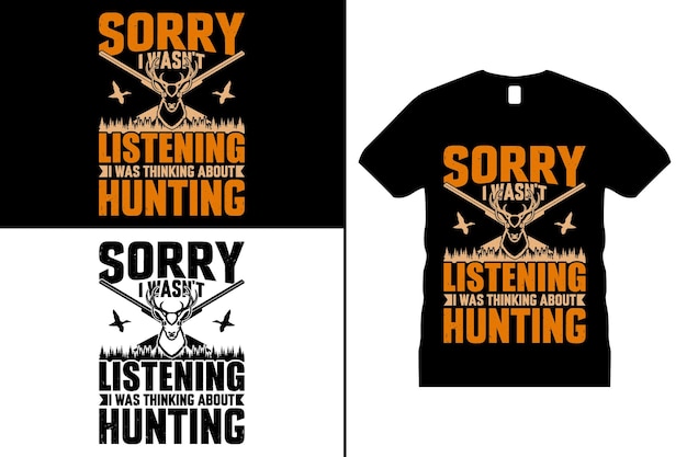 Vector de diseño de camiseta de amante de la caza. Uso para camisetas, tazas, pegatinas, tarjetas, etc.