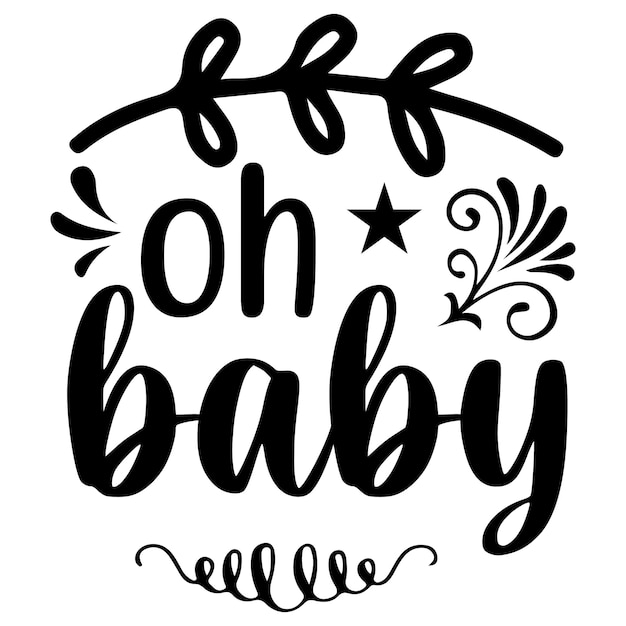 vector de diseño de camiseta de bebé