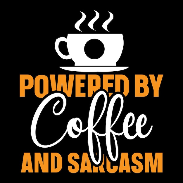 vector de diseño de camiseta de café