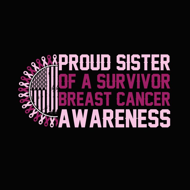 Vector de diseño de camiseta de cáncer de mama