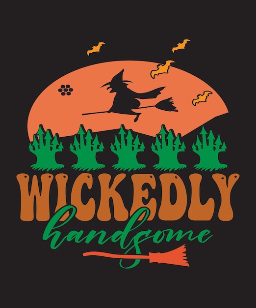 Vector de diseño de camiseta de citas de Halloween