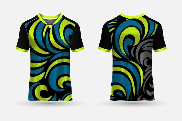 Vector de diseño de camiseta deportiva moderna y fondo de diseño deportivo de plantilla de camiseta