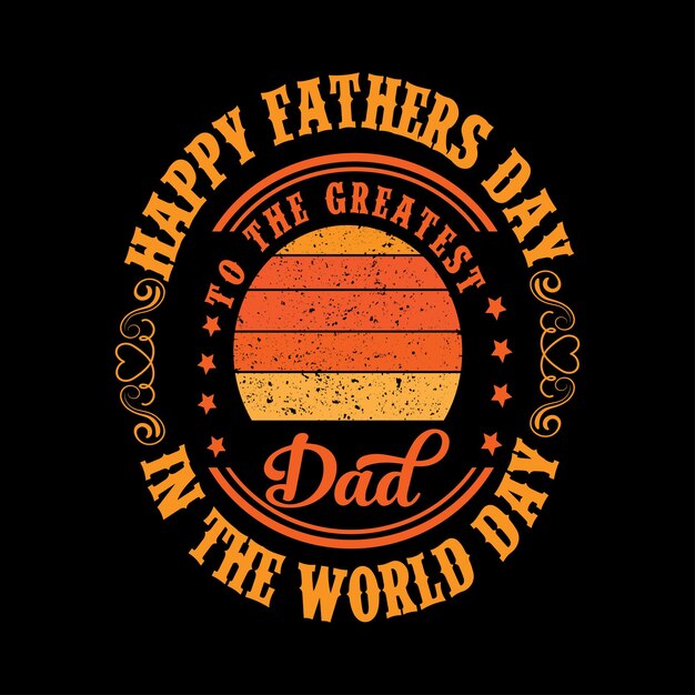 Vector de diseño de camiseta del día del padre