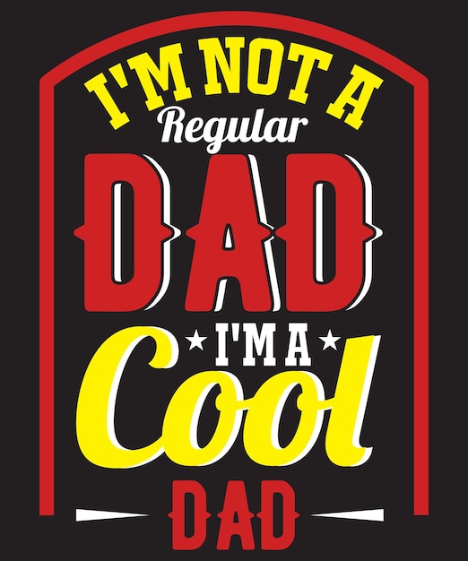 Vector de diseño de camiseta del día del padre