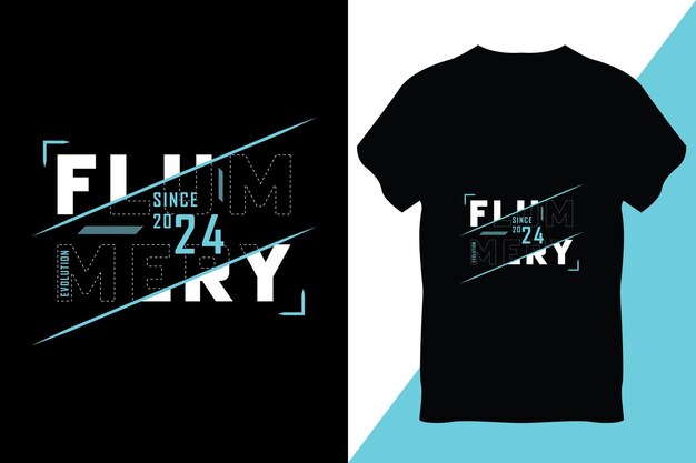 Vector de diseño de la camiseta con efecto de texto