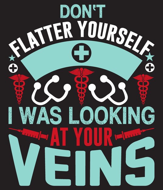 vector de diseño de camiseta de enfermera