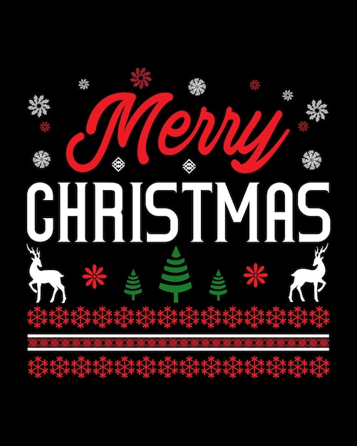 Vector de diseño de camiseta de feliz Navidad