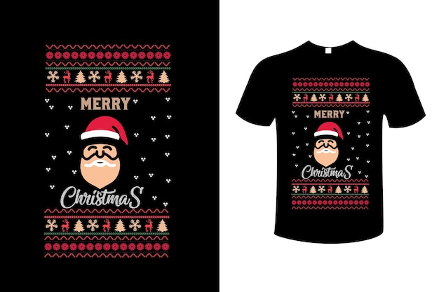 Vector de diseño de camiseta de feliz navidad