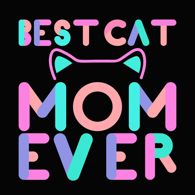 Vector de diseño de camiseta de gato