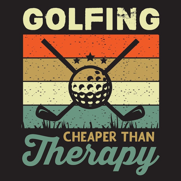 Vector de diseño de camiseta de golf