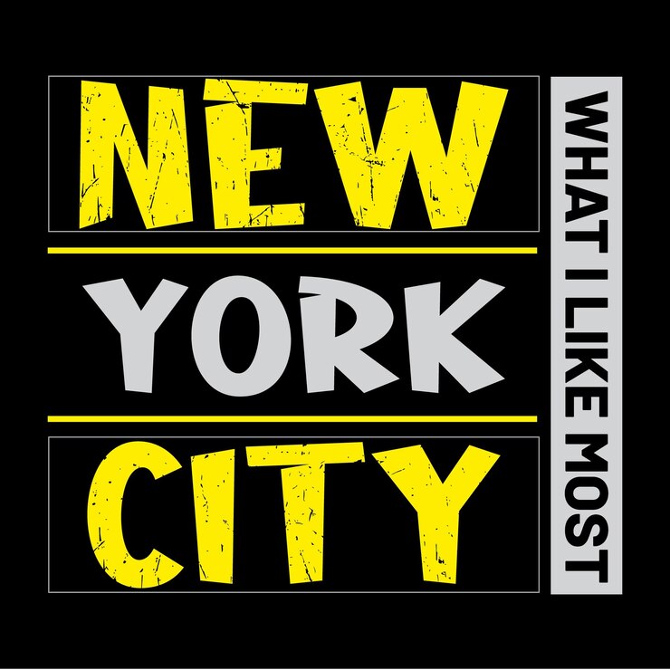 Vector de diseño de camiseta gráfica de la ciudad de nueva york