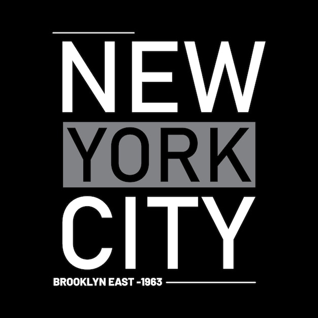 Vector de diseño de camiseta gráfica de la ciudad de Nueva York