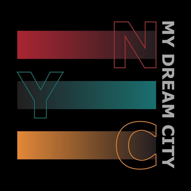 Vector de diseño de camiseta gráfica de la ciudad de Nueva York