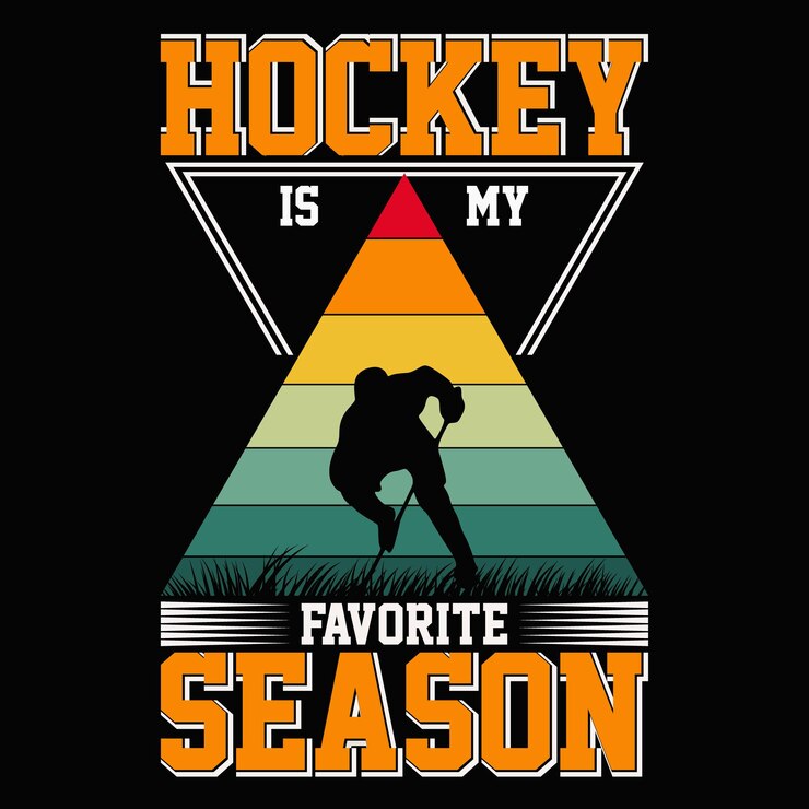 vector de diseño de camiseta de hockey