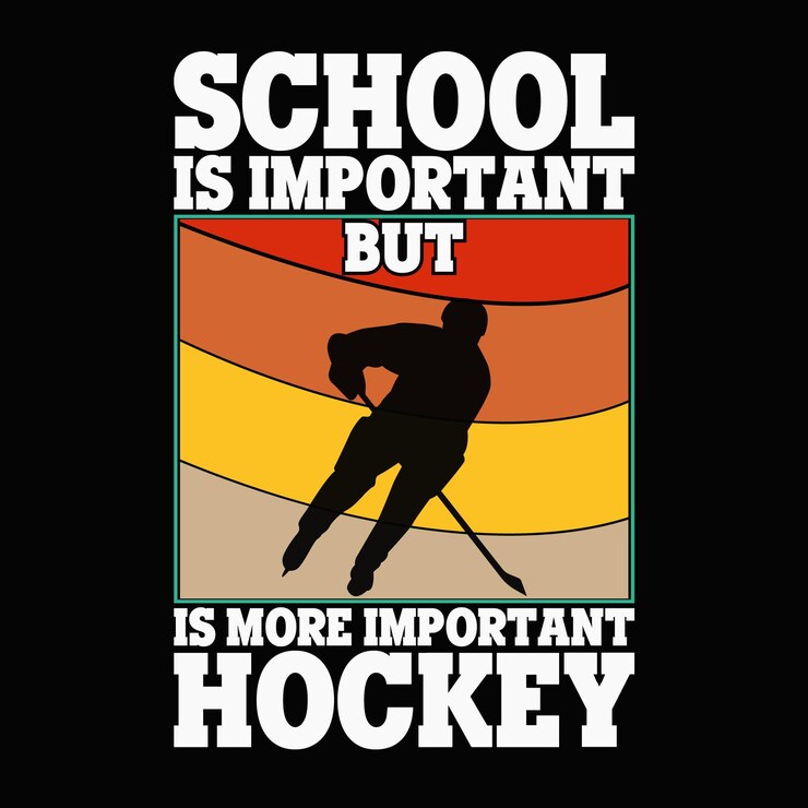 vector de diseño de camiseta de hockey