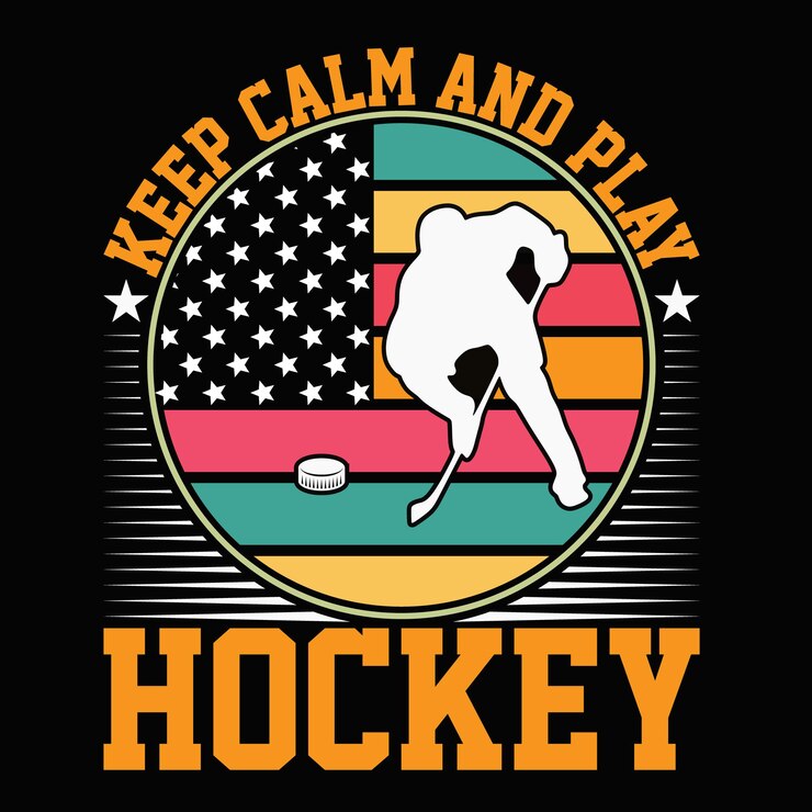 Vector de diseño de camiseta de hockey