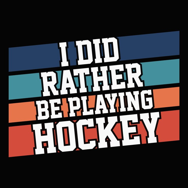 vector de diseño de camiseta de hockey