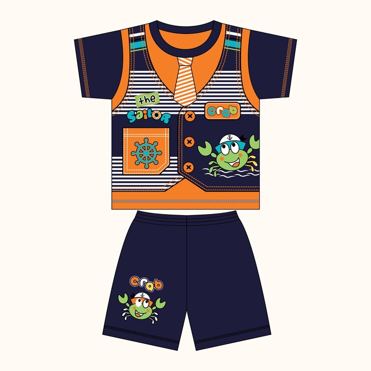Vector vector de diseño de camiseta infantil