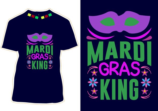 vector de diseño de camiseta de mardi gras