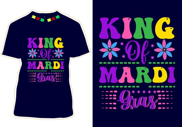 vector de diseño de camiseta de mardi gras