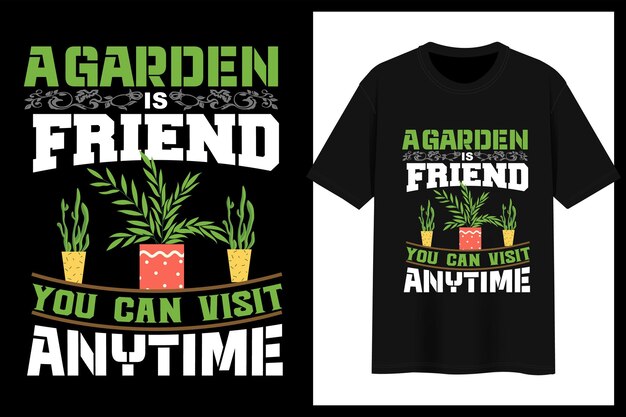 Vector de diseño de camiseta mejor jardín encantado.