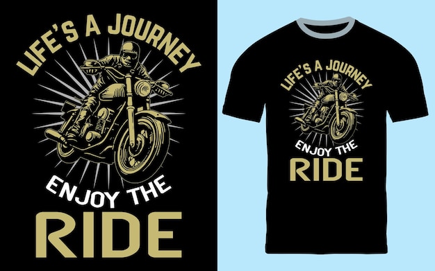 Vector diseño de camiseta de motocicleta vintage