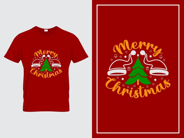 Vector de diseño de camiseta de Navidad Citas de Feliz Navidad