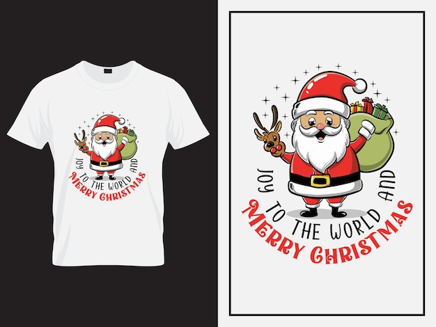 Vector de diseño de camiseta de Navidad Citas de Feliz Navidad