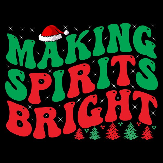 vector de diseño de camiseta de navidad
