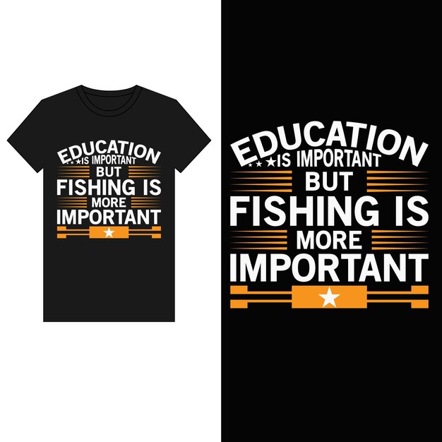 Vector de diseño de camiseta de pesca